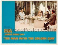 8p673 MAN WITH THE GOLDEN GUN LC #4 '77 Moore as Bond, Chris Lee, Villechaize & sexy Britt Ekland!