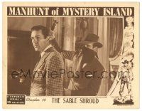 8p675 MANHUNT OF MYSTERY ISLAND chapter 10 LC '45 time machine, pirates, The Sable Shroud!