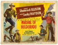 8p142 MARSHAL OF HELDORADO TC '50 James Ellison, Russell Hayden, Fuzzy Knight!