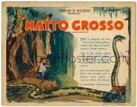 8p143 MATTO GROSSO TC '33 image of hunter w/dead cats & art of huge snake!