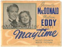 8p677 MAYTIME Canadian LC '37 portrait of pretty Jeanette MacDonald & Nelson Eddy!