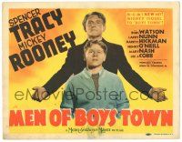 8p147 MEN OF BOYS TOWN TC '41 great image of Spencer Tracy as Father Flanagan w/ Mickey Rooney!