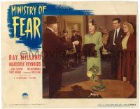 8p683 MINISTRY OF FEAR LC #1 '44 Fritz Lang film noir Ray Milland, Marjorie Reynolds!