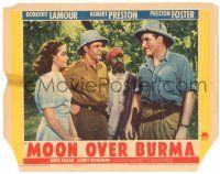 8p689 MOON OVER BURMA LC '40 sexy Dorothy Lamour, Robert Preston & Preston Foster in Asia!