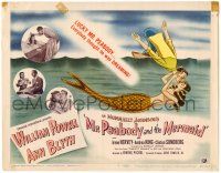 8p154 MR. PEABODY & THE MERMAID TC '48 William Powell & pretty mermaid Ann Blyth, fantasy!