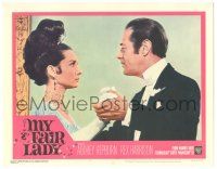 8p695 MY FAIR LADY LC #2 '64 classic image of Audrey Hepburn & Rex Harrison dancing!