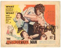 8p159 NEANDERTHAL MAN TC '53 wacky monster artwork, nothing could keep him from his woman!