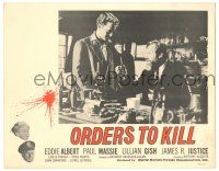 8p728 ORDERS TO KILL LC '58 Paul Massie & James Robertson Justice in World War II!