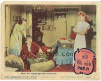 8p737 OVER 21 LC '45 Irene Dunne, Jeff Donnell, that negligee gets them all the time!