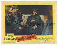 8p744 PATHS OF GLORY LC #3 '58 Stanley Kubrick classic, Kirk Douglas as Colonel Dax in WWI!