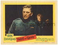 8p745 PATHS OF GLORY LC #8 '58 Stanley Kubrick, great image of Kirk Douglas in WWI!