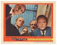 8p746 PATTERNS LC #7 '56 written by Rod Serling, cool image of Van Heflin & cast looking down!