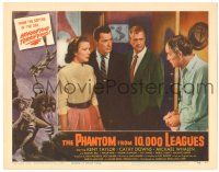 8p750 PHANTOM FROM 10,000 LEAGUES LC #5 '56 close-up of Kent Taylor, Cathy Downs & others!