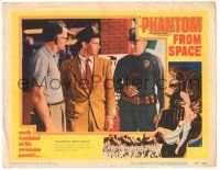 8p751 PHANTOM FROM SPACE LC #2 '53 Harry Landers talks to police officer and another man!