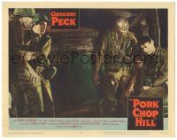 8p758 PORK CHOP HILL LC #3 '59 Lewis Milestone directed, Gregory Peck, Woody Strode & soldiers!