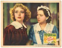 8p763 PRIVATE NUMBER LC '36 pretty maid Patsy Kelly w/sexy Loretta Young!