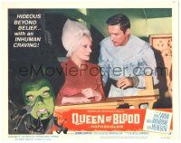 8p768 QUEEN OF BLOOD LC #1 '66 Basil Rathbone, image of Florence Marly as monster & Dennis Hopper!