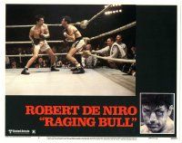 8p772 RAGING BULL LC #8 '80 Martin Scorsese, image of Robert De Niro boxing in the ring!