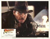 8p773 RAIDERS OF THE LOST ARK LC #5 '81 c/u of petrified Harrison Ford staring down a cobra snake!