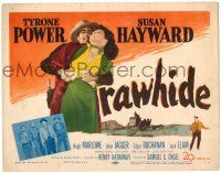 8p180 RAWHIDE TC '51 Tyrone Power & pretty Susan Hayward in western action!