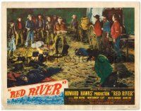 8p778 RED RIVER LC #2 '48 great image of John Wayne shooting deserters w/ rifle, Howard Hawks!