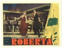 8p791 ROBERTA LC '35 Fred Astaire & Ginger Rogers dancing with band playing in background!
