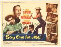 8p191 SAY ONE FOR ME TC '59 Bing Crosby, sexy Debbie Reynolds & Robert Wagner sing and dance!