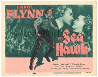 8p194 SEA HAWK TC R56 Michael Curtiz directed, swashbuckler Errol Flynn, Brenda Marshall!