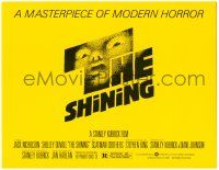 8p205 SHINING TC '80 Stephen King & Stanley Kubrick masterpiece of modern horror!
