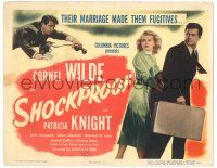 8p206 SHOCKPROOF TC '49 directed by Douglas Sirk, Cornel Wilde & Patricia Knight on the run!