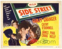 8p207 SIDE STREET TC '50 Farley Granger, Cathy O'Donnell, noir directed by Anthony Mann!