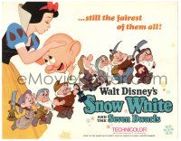 8p213 SNOW WHITE & THE SEVEN DWARFS TC R67 Walt Disney animated cartoon fantasy classic!