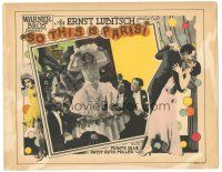 8p841 SO THIS IS PARIS LC '26 Patsy Ruth Miller dancing on table in silent romantic comedy!