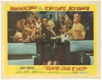 8p842 SOME LIKE IT HOT LC #8 '59 sexy Marilyn Monroe with Tony Curtis, Jack Lemmon & band!