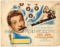8p216 SONG IS BORN TC '48 close up of Danny Kaye & sexy Virginia Mayo, Howard Hawks
