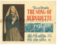 8p217 SONG OF BERNADETTE TC '43 artwork of angelic Jennifer Jones by Norman Rockwell!