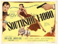 8p220 SOUTHSIDE 1-1000 TC '50 Don DeFore, Sensation-Swept story of the Hot Money mob!