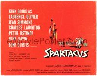 8p221 SPARTACUS TC '61 classic Stanley Kubrick & Kirk Douglas epic!