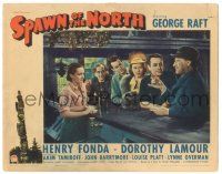 8p853 SPAWN OF THE NORTH LC '38 George Raft, Dorothy Lamour & Henry Fonda at bar!