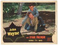 8p863 STAR PACKER LC #5 R40s John Wayne getting the best of a bad guy in a wrestling brawl!