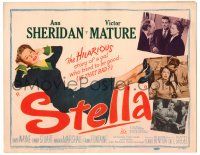 8p226 STELLA TC '50 sexy Ann Sheridan is trying to be good to Victor Mature!