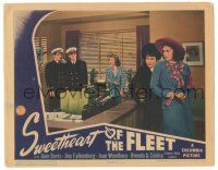 8p884 SWEETHEART OF THE FLEET LC '42 Joan Davis, Jinx Falkenburg, Joan Woodbury & sailors!