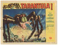 8p889 TARANTULA LC #3 '55 Jack Arnold, art of town running from 100 foot high spider monster!