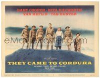 8p238 THEY CAME TO CORDURA TC '59 Gary Cooper, Rita Hayworth, Van Heflin, Mexican Revolution!