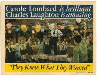 8p902 THEY KNEW WHAT THEY WANTED LC '40 Charles Laughton dancing on table & being toasted!