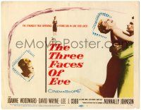 8p241 THREE FACES OF EVE TC '57 David Wayne, Joanne Woodward has multiple personalities!