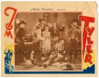 8p929 TOM TYLER LC '40s stock lobby card with cowboy star & baddies at gunpoint!