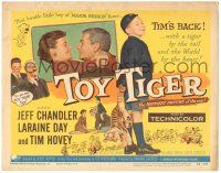 8p249 TOY TIGER TC '56 Jeff Chandler, Laraine Day, Tim Hovey has the world by the heart!