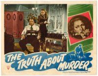 8p936 TRUTH ABOUT MURDER LC '46 Bonita Granville gives Donald Douglas lie detector test!