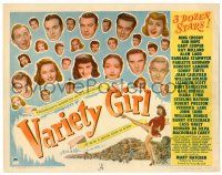 8p262 VARIETY GIRL TC '47 all-star cast with three dozen Paramount stars in a tremendous show!